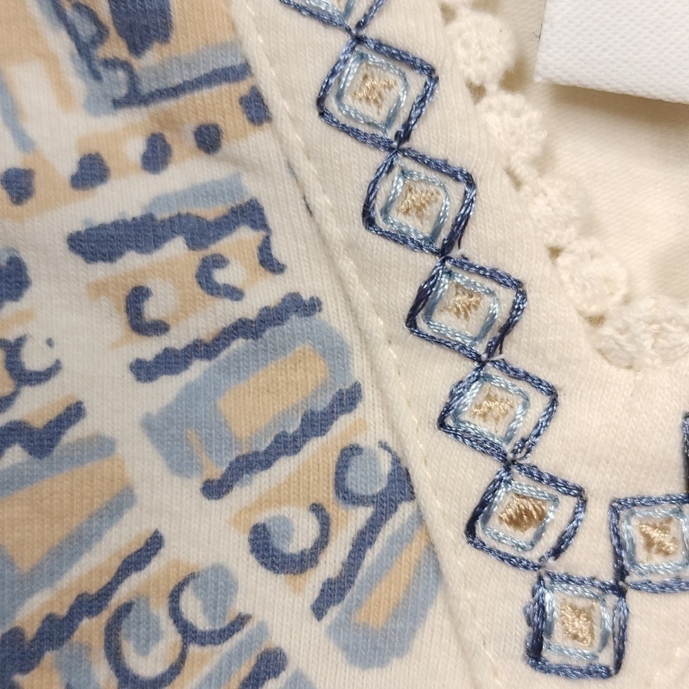 Ruby Rd Embroidered Cream Top Size Small - Picture 6 of 9